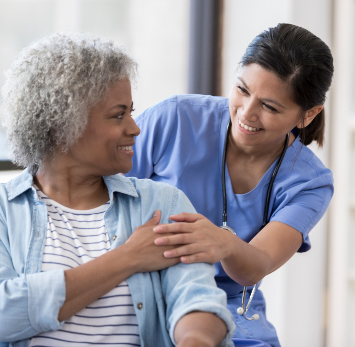 nurse-with-elderly nurse with elderly woman