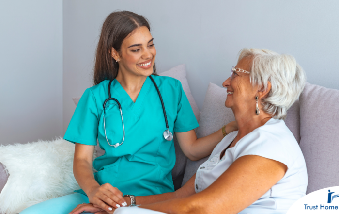 Registered nurses, like this one who is helping a senior patient, can make a huge difference in home health care.