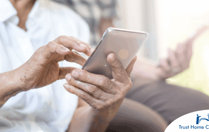 Home care assistance technology in use.