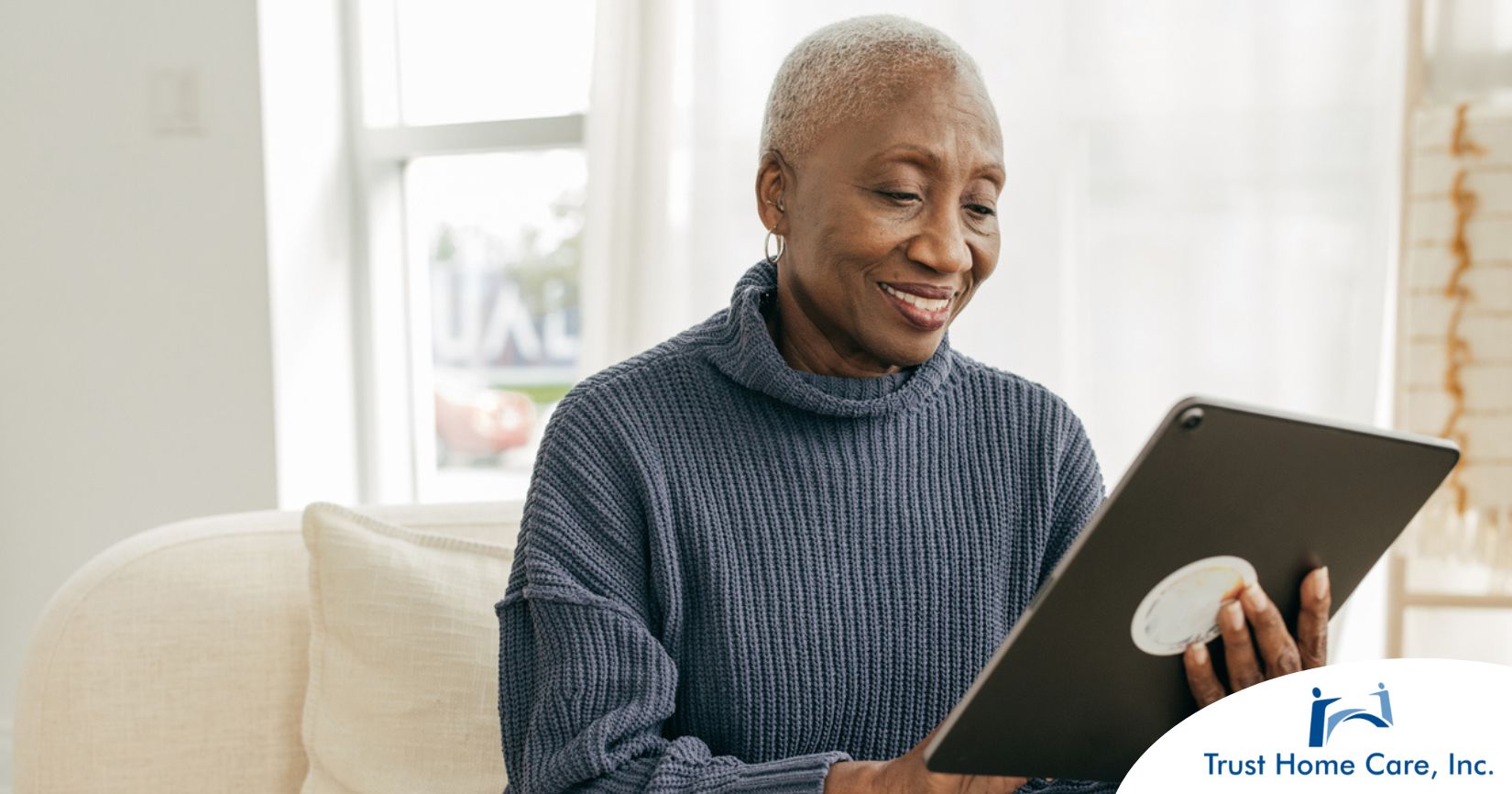 A senior exploring elder care trends in 2026